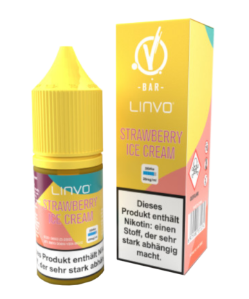 Linvo - Strawberry Ice Cream - Nikotinsalz Liquid 20 mg/ml