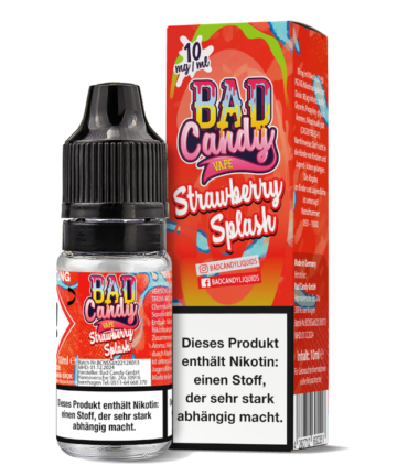 Bad Candy Liquids - Strawberry Splash - Nikotinsalz Liquid 10 mg/ml