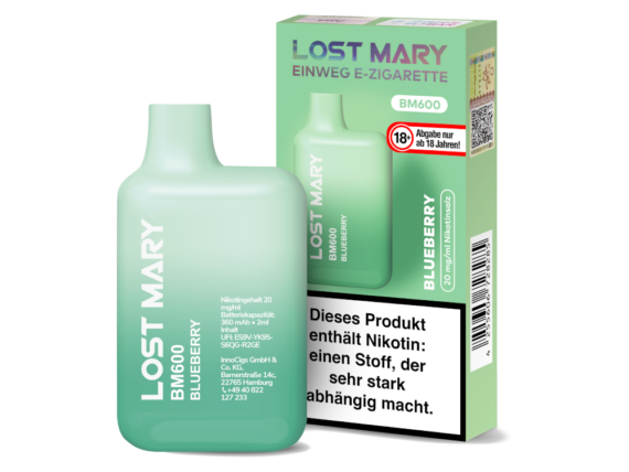 Lost Mary BM600 - Einweg E-Zigarette - 20mg/ml - Blueberry