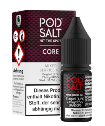 Pod Salt Core - Nikotinsalz Liquid - Mixed Berries Ice