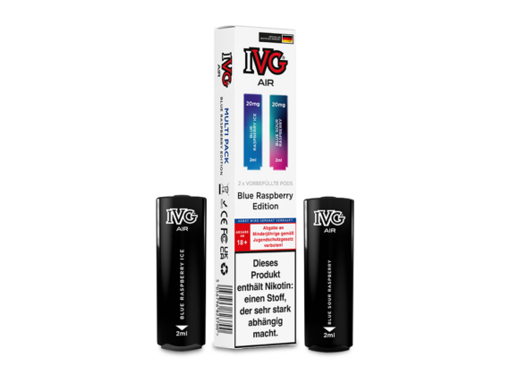IVG AIR Pod Multi Flavour Edition (2 Stück pro Packung) - Blue Raspberry Edition