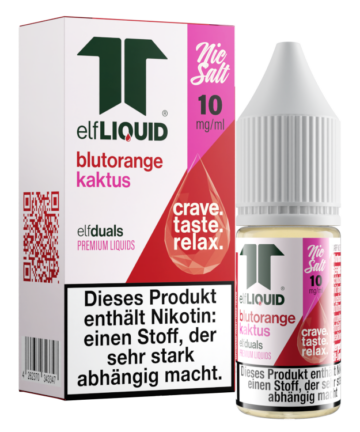 Elf-Liquid - Dual - Nikotinsalz Liquid 10 mg/ml - Blutorange-Kaktus