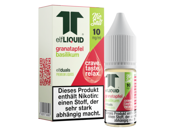 Elf-Liquid - Dual - Nikotinsalz Liquid 10 mg/ml - Granatapfel-Basilikum