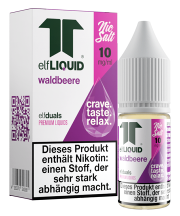 Elf-Liquid - Dual - Nikotinsalz Liquid 10 mg/ml - Waldbeere