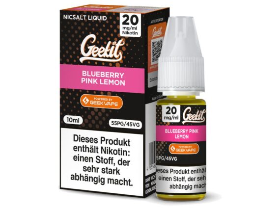 GeekVape - Geekit - Nikotinsalz Liquid - Blueberry Pink Lemon