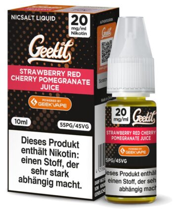 GeekVape - Geekit - Nikotinsalz Liquid - Strawberry Red Cherry Pomegranate Juice