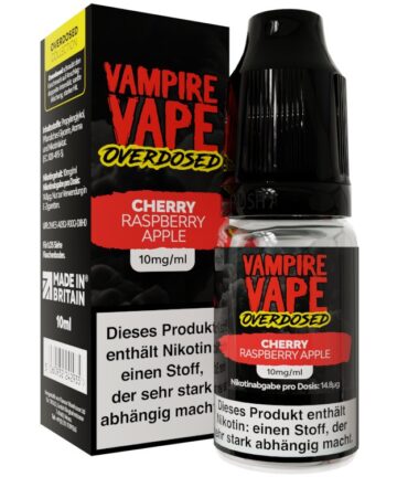 Vampire Vape - Overdosed - Nikotinsalz Liquid - Cherry Raspberry Apple