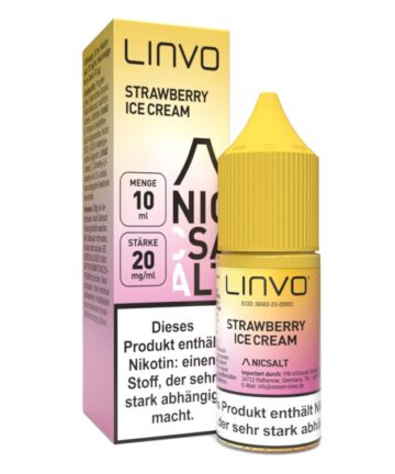 Linvo - Nikotinsalz Liquid - Strawberry Ice Cream