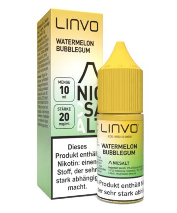 Linvo - Nikotinsalz Liquid - Watermelon Bubblegum