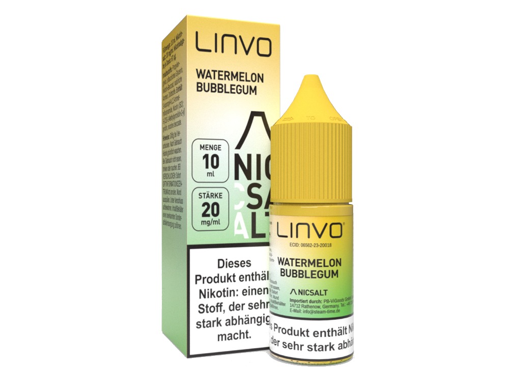 Linvo - Nikotinsalz Liquid - Watermelon Bubblegum
